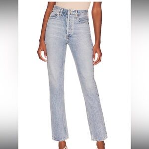 AGOLDE Riley High Rise Straight